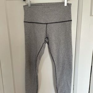 Lululemon grey high waisted thermal leggings